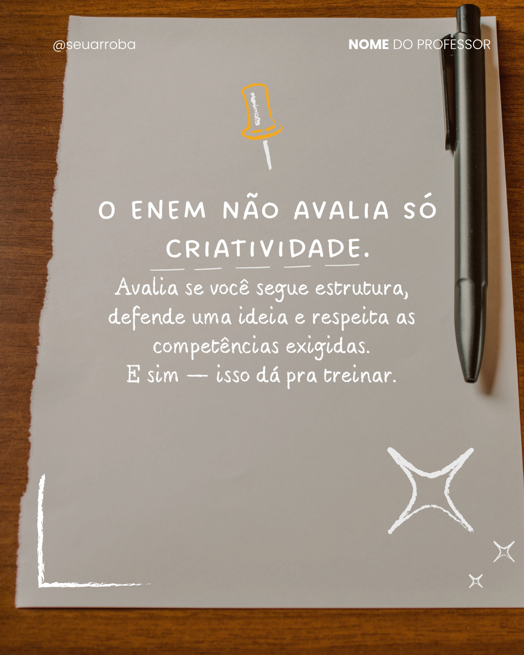 Post 29 do Pack da Teacher