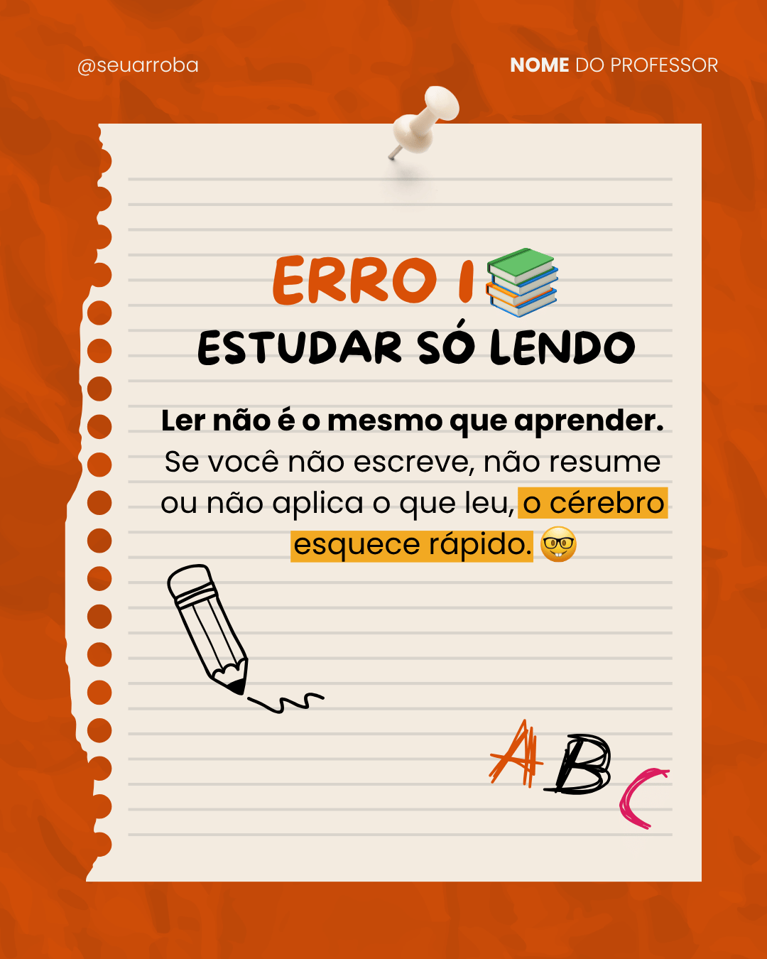 Post 9 do Pack da Teacher