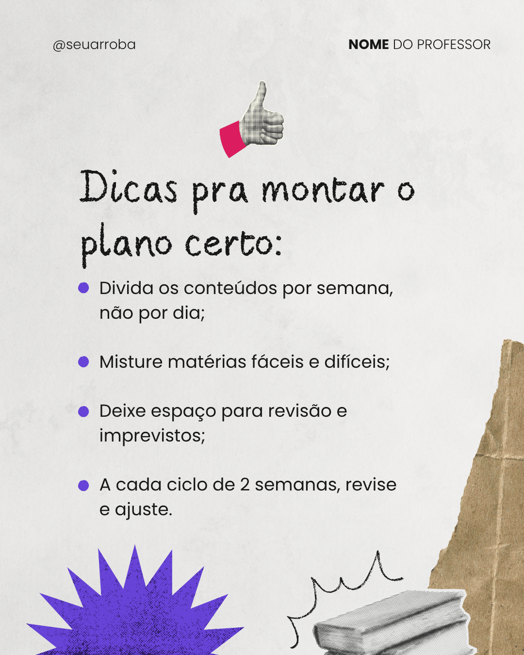 Post 17 do Pack da Teacher